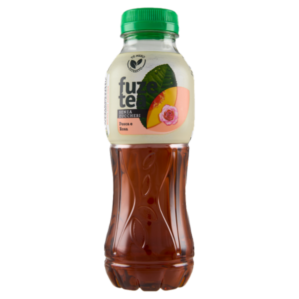 FUZE TEA Senza Zuccheri, Tè Nero Pesca con una nota di Rosa PET 400ml