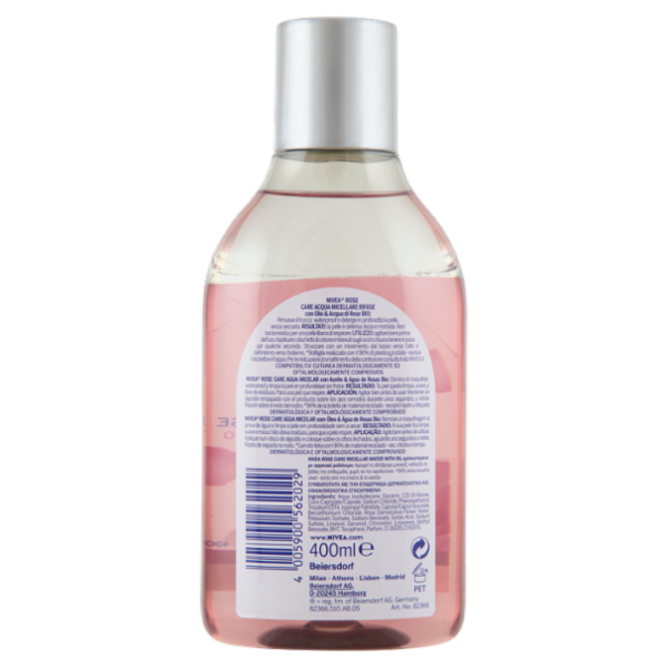 Nivea Rose Care Micellar Water with Bio Rose Water & Oil Face - Eyes 400 ml