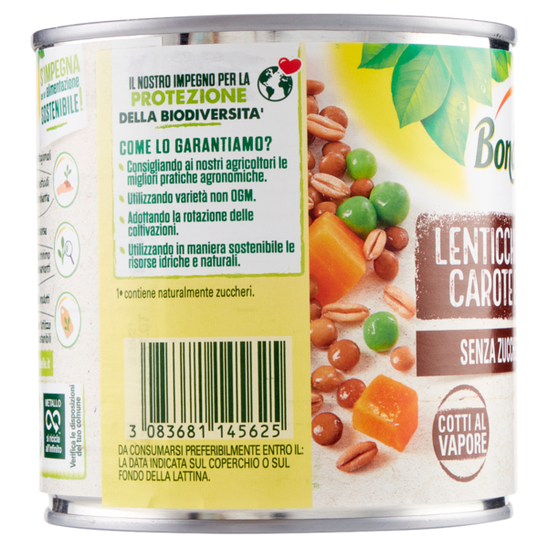Bonduelle Lenticchie, Farro, Carote e Piselli 300 g