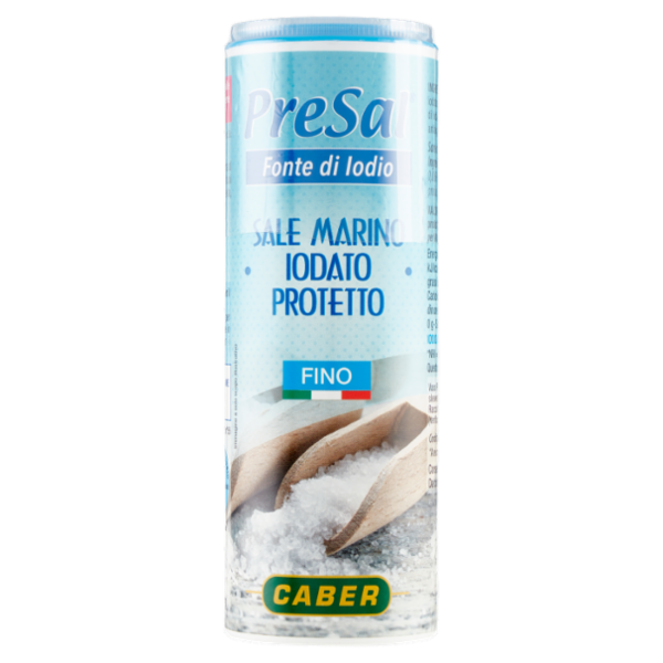 Caber PreSal Sale Marino iodato con Iodio Protetto Fino 220 g