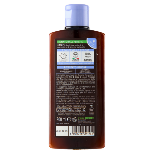 I Provenzali Balsamo Districante Semi di Lino Capelli Tinti e Spenti 200 ml