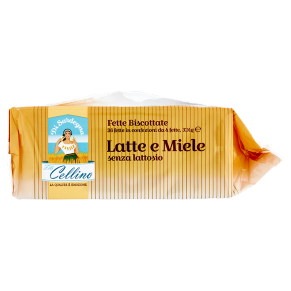 F.lli Cellino Fette Biscottate Latte e Miele senza lattosio 324 g
