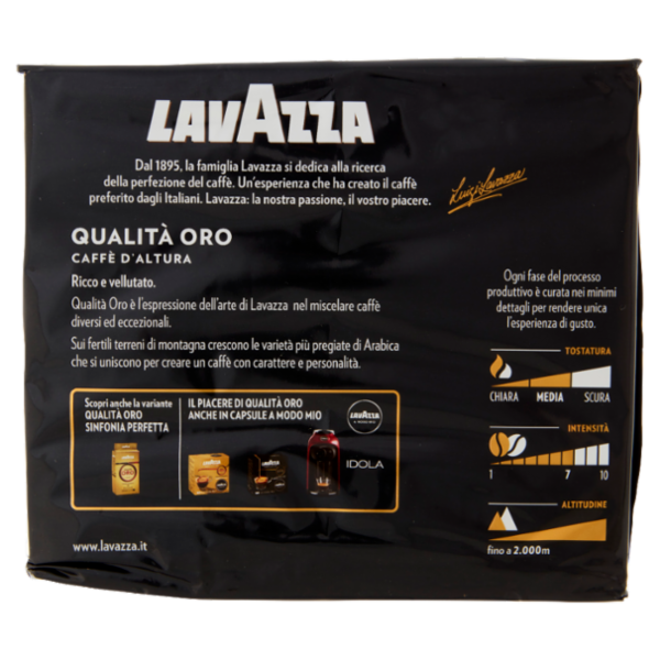 Lavazza Selezione Premium Qualità Oro Caffè d'Altura Macinato 2 x 250 g