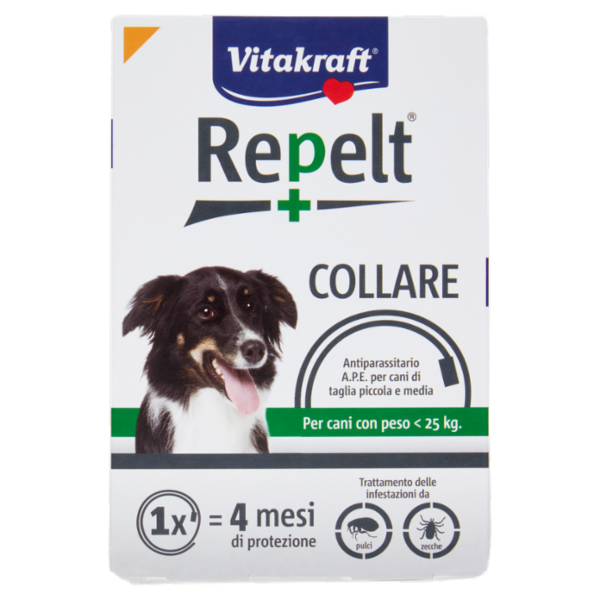 Vitakraft Repelt Collare Antiparassitario A.P.E. per cani di taglia picc./media