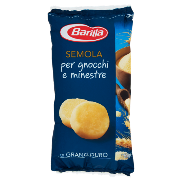 Barilla Semola di Grano Duro ideale per Gnocchi alla Romana e Minestre Semolino 250 g