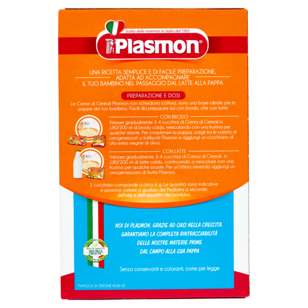 Plasmon Crema di Cereali Riso, mais, e tapioca 230 g