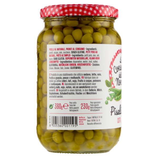 Le Conserve della Nonna Piselli fini al naturale 360 g