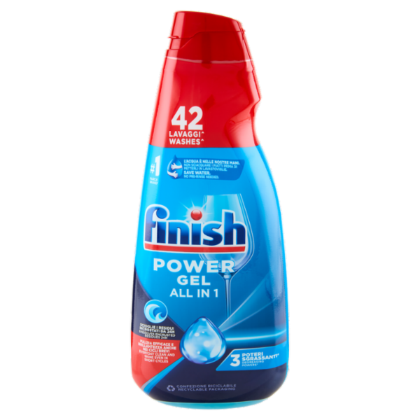 Finish Power Gel Fresh liquido lavastoviglie 42 lavaggi 940 m