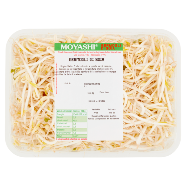 Moyashi Germogli di Soia 0,250 kg