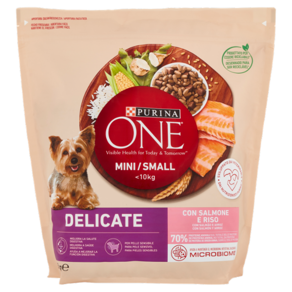PURINA ONE Mini/Small Delicate con Salmone e Riso 1,5 kg