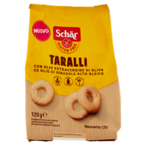 Schär Taralli Con Olio Extravergine Di Oliva Ed Olio Di Girasole Alto Oleico 120 g