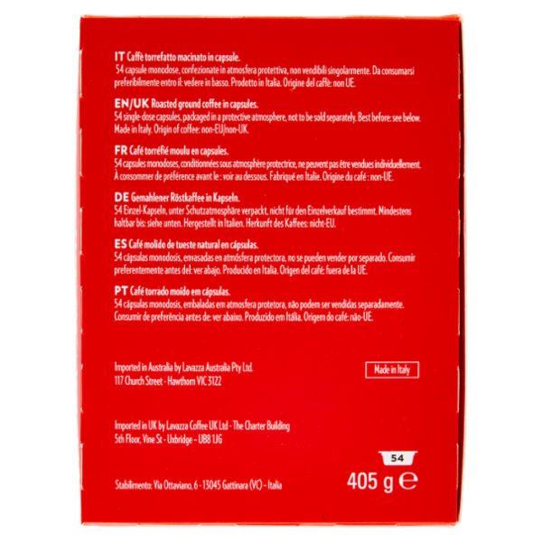 Lavazza A Modo Mio Suerte 54 Capsule 405 g