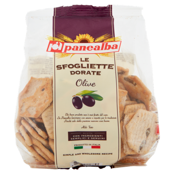 panealba le Sfogliette Dorate Olive 180 g