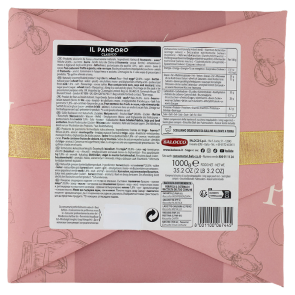 Balocco il Pandoro Classico 1000 g