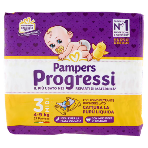 Pampers Progressi Midi 27 pz