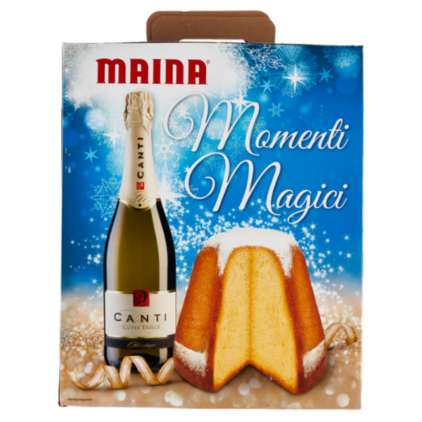Maina Momenti Magici il Gran Pandoro 700 g + Canti Cuvée Dolce Heritage 75 cl