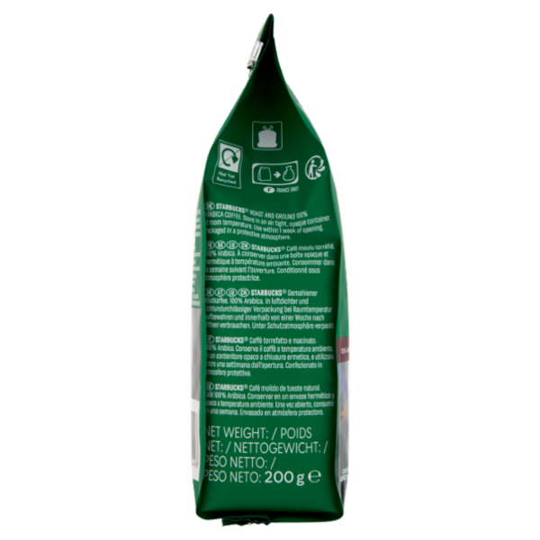 STARBUCKS Espresso Roast Caffè macinato 200 g