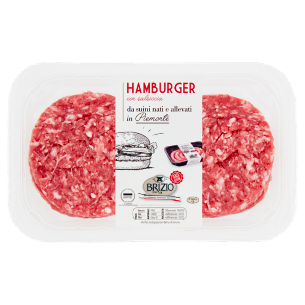 Brizio Hamburger con salsiccia 0,220 kg
