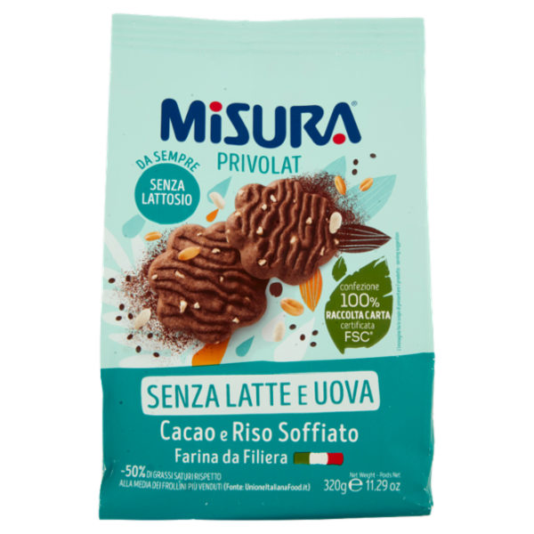 Misura Privolat Cacao e Riso Soffiato 320 g