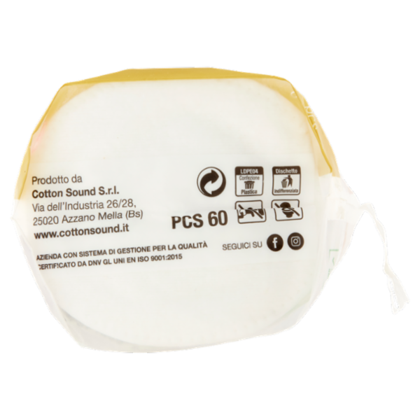 Cotton Sound Gold Maxi Dischetti Levatrucco 60 pz