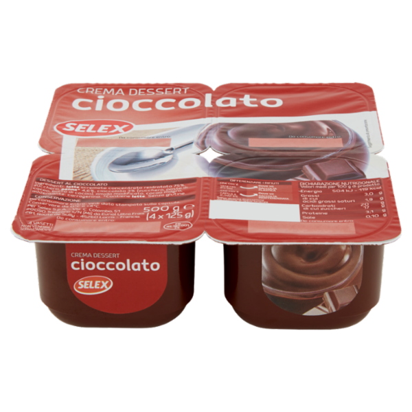 Selex Crema Dessert al Cioccolato 4x125 g