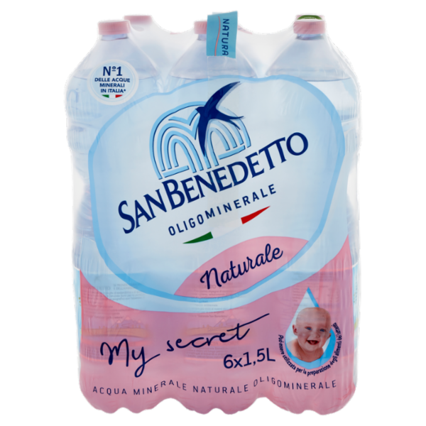 Acqua Minerale San Benedetto Fonte Benedicta Naturale 1,5L x 6