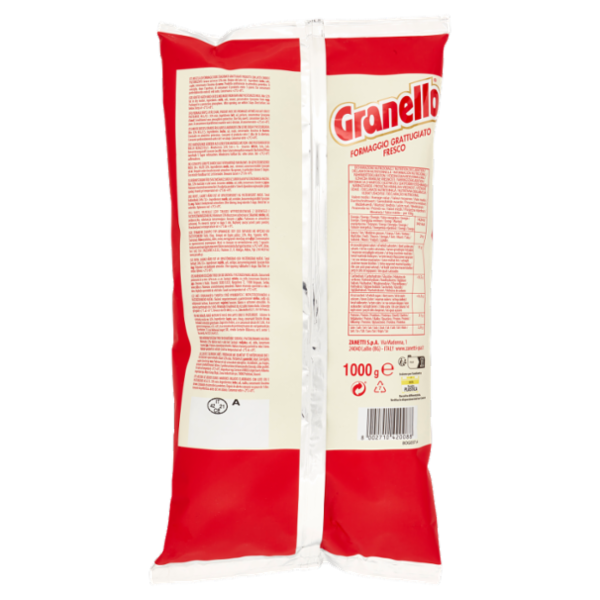 Zanetti Granello Formaggio Grattugiato 1000 g