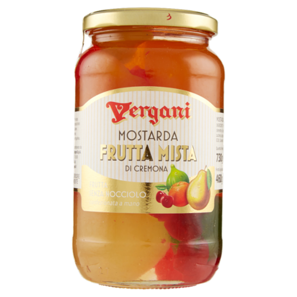 Vergani Mostarda Frutta Mista di Cremona 730g