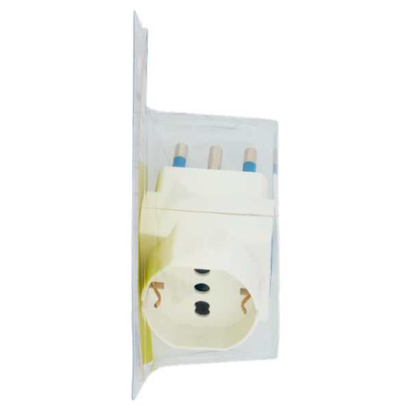 Selex Adattatore Pluristandard Spina 16A + 2 Prese 10/16A(Ita) + 1 presa 10-16A(Ted) Bianco