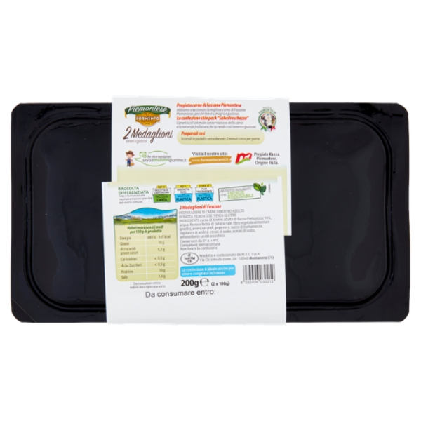 Formento Piemontese 2 Medaglioni 2 x 100 g