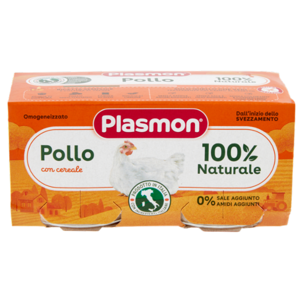 Plasmon Omogeneizzato Pollo con cereale 2 x 80 g