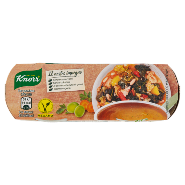 Knorr Cuore di Brodo Vegetale -25% di Sale ** 4 x 28 g