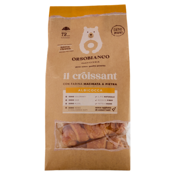 orsobianco Dolciaria il Croissant albicocca 6 pezzi 350 g