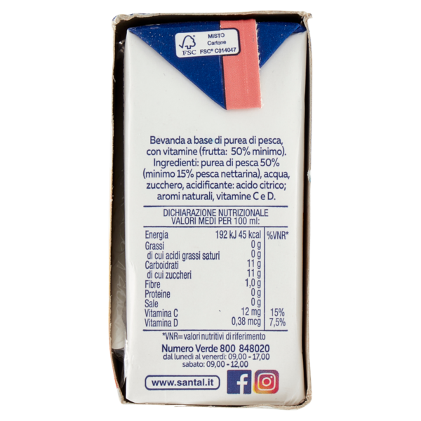 Santàl pesca con varietà Nettarina 3 x 200 ml