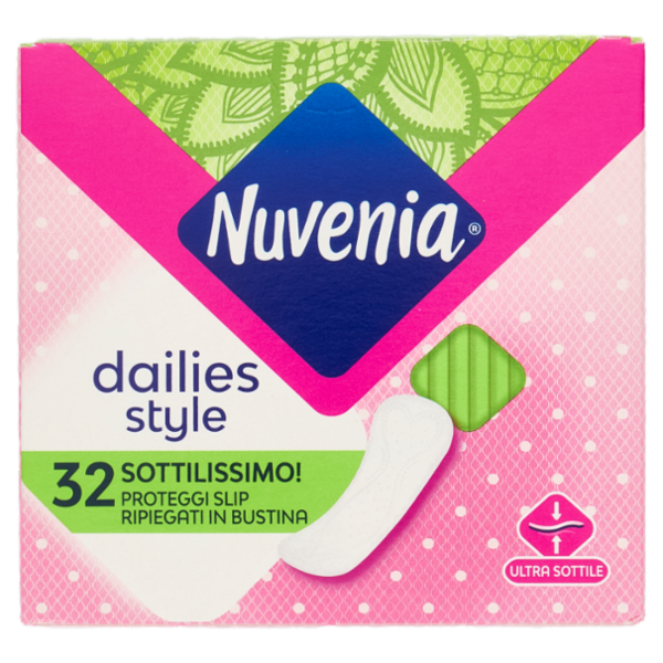 Nuvenia dailies style Sottilissimo Proteggi Slip Ripiegati in Bustina 32 pz