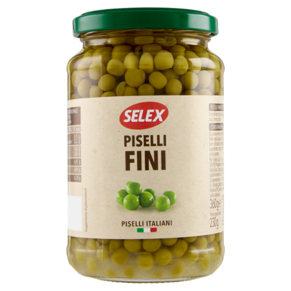 Selex Piselli Fini Lessati 360 g