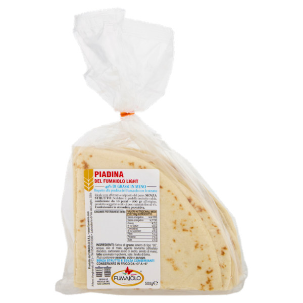 Fumaiolo Piadina del Fumaiolo Light 10 pezzi 500 g