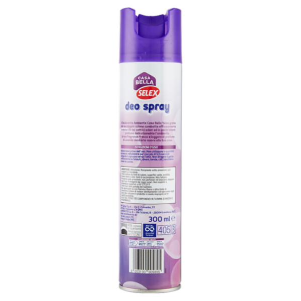 Selex Casa Bella Deodorante per Ambienti Spray Lavanda 2 in 1 300 ml