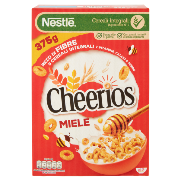 CHEERIOS Miele Ciambelline ai 5 cereali integrali con miele 375 g