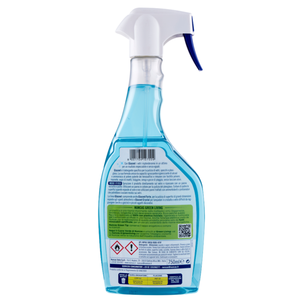 nuncas Glasnet Detergente istantaneo per vetri e specchi 750 ml