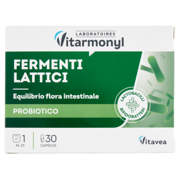 Laboratoires Vitarmonyl Fermenti Lattici Equilibrio flora intestinale 30 Capsule 8,85 g