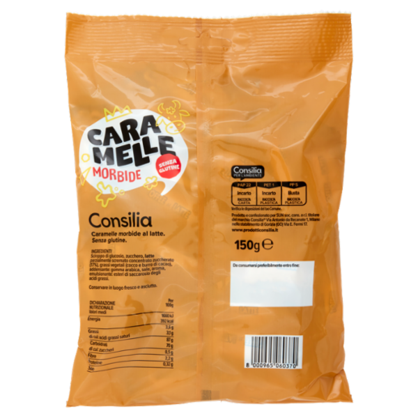 Consilia Caramelle Toffée al Latte 150 g
