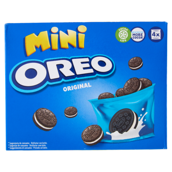 Oreo Mini, piccoli biscotti con crema alla vaniglia - 4x40g