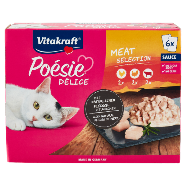 Vitakraft Poésie Délice Sauce Meat Selection 6 x 85 g