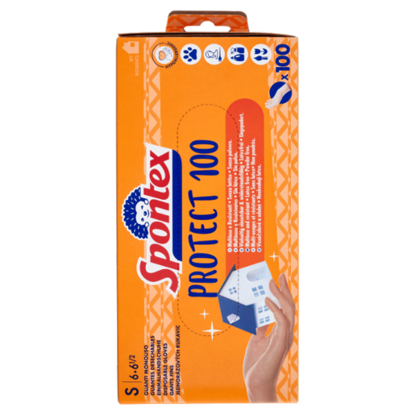 Spontex Guanti Usa&Getta Protect 100 tg S