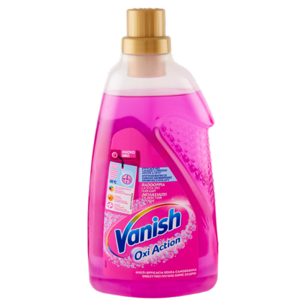 Vanish Oxi Action Gel Rosa Smacchiatore bucato 1,5L