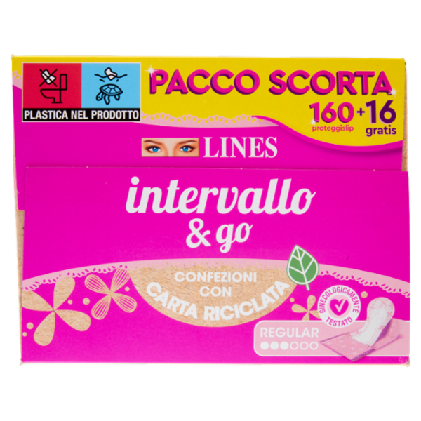 Lines intervallo & go Regular 160+16 pz