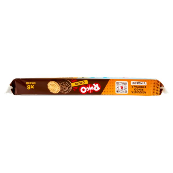 Ringo Cacao Biscotti Farciti con Crema Cacao Snack Merenda 6 porzioni, 330g Limited edition Netflix