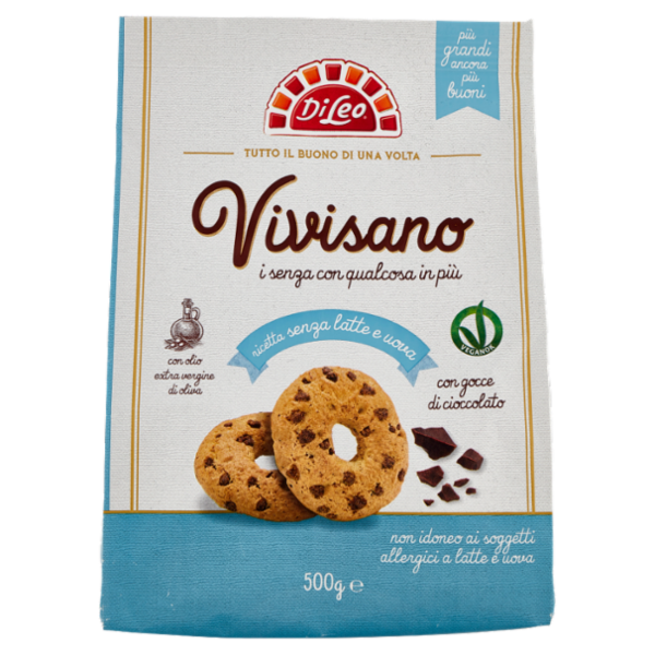 Di Leo Vivisano ricetta senza latte e uova con gocce di cioccolato 500 g