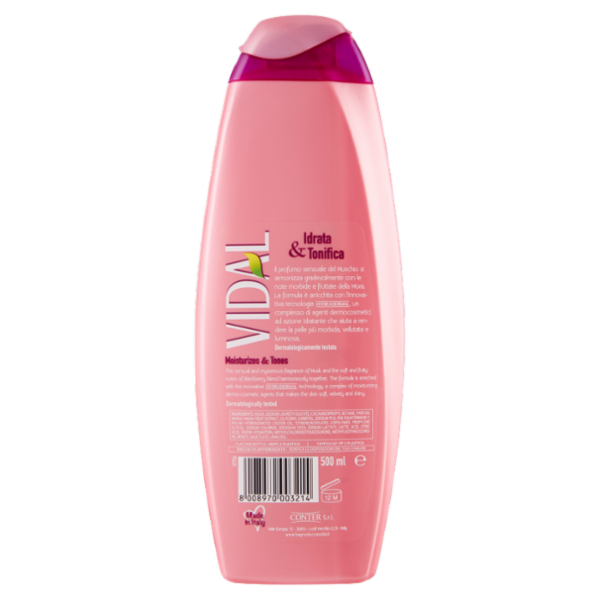 Vidal Berries & Musk Bagnodoccia Mora e Muschio 500 ml